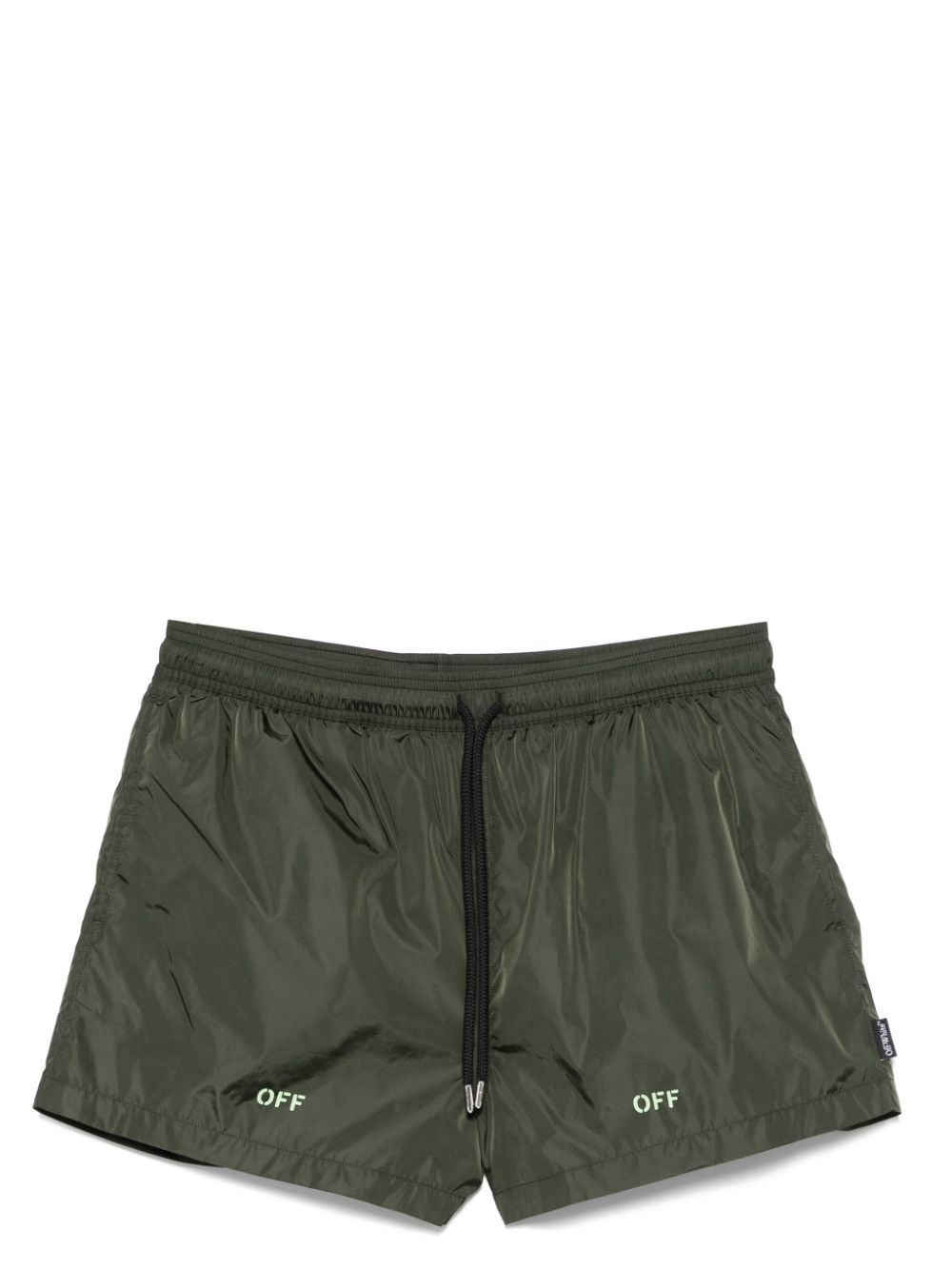 Off Stamp swim shorts - Green