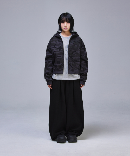 88 Crop Hooded Zip-Up