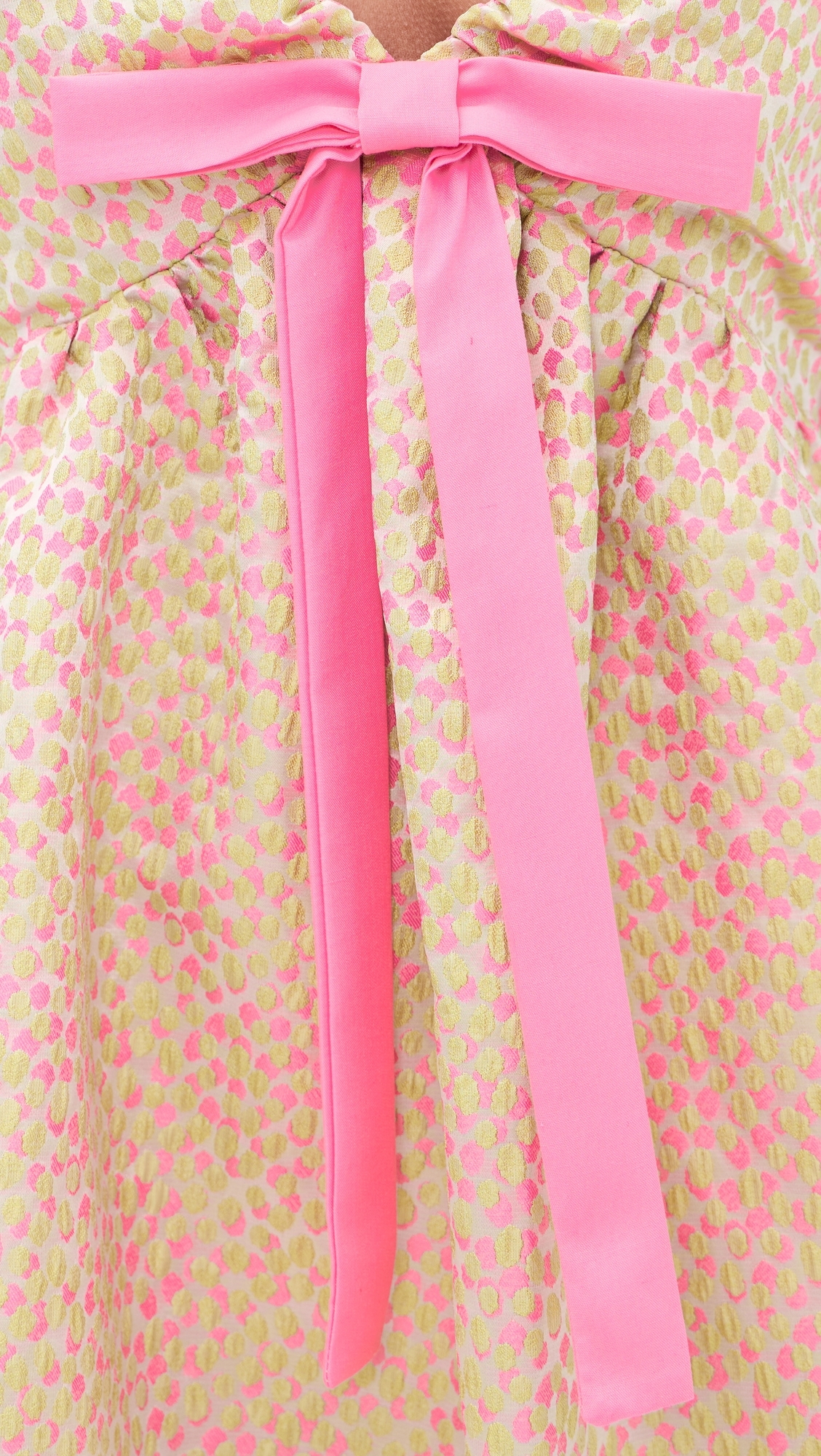 Jacquard Mini Dress Pink/Green