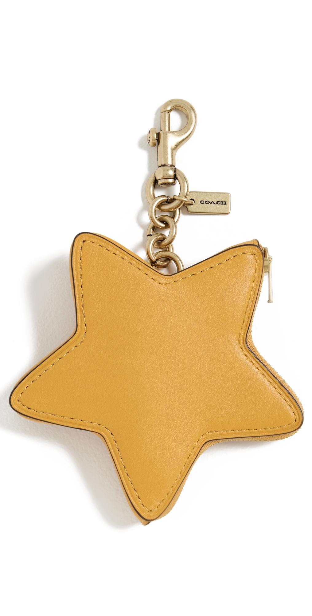 Glovetanned Leather Star Coin Purse B4/Yellow One Size