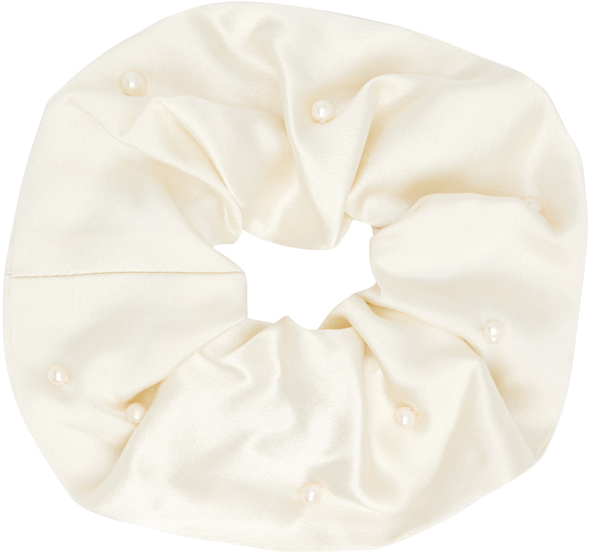 SSENSE Exclusive Off White Scrunchie
