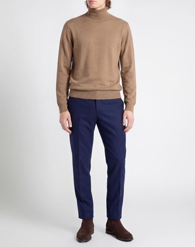 Man Turtleneck Camel Size XL Viscose, Nylon