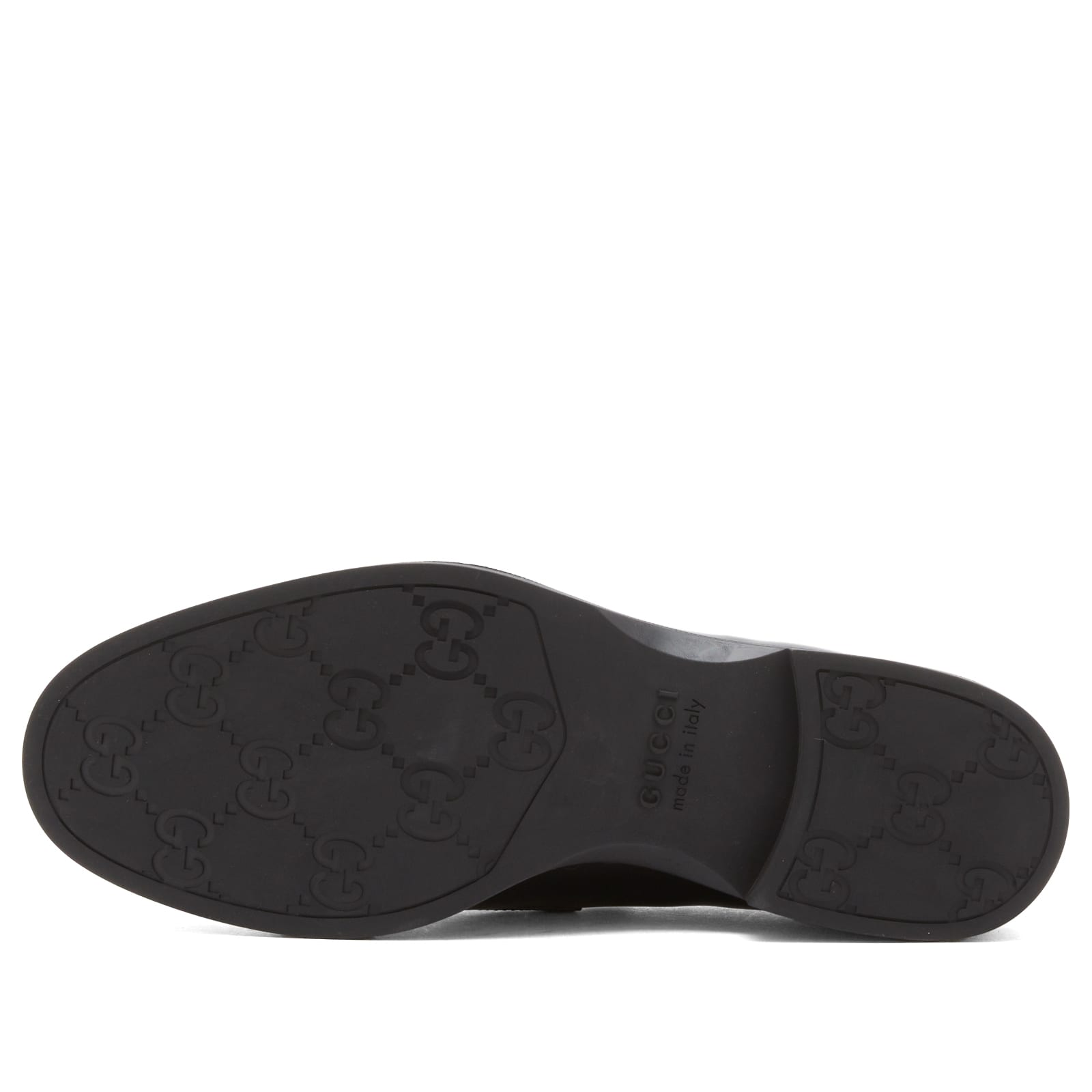 Men's Rubber Sole Tempe Horsebit Leather Loafer in Black