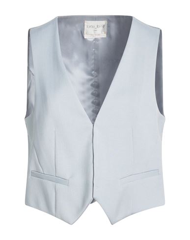 Forte_forte Woman Tailored Vest Sky blue Size 2 Viscose, Cotton, Wool