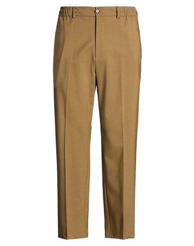 Man Pants Khaki Size 30 Virgin Wool, Elastane