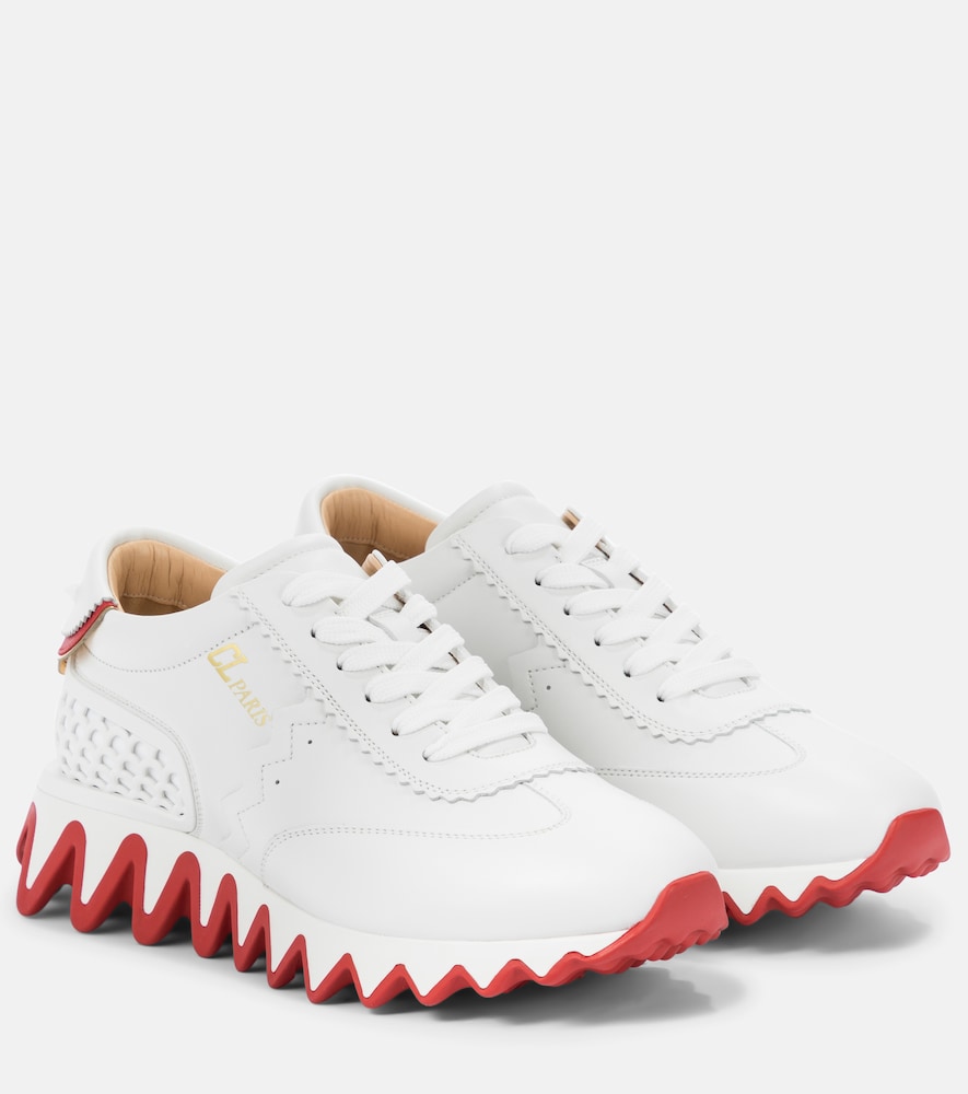 Loubishark leather sneakers