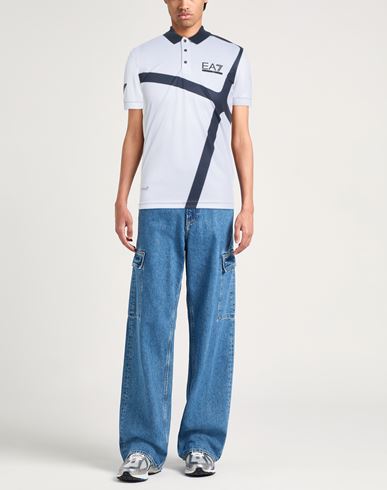 Man Polo shirt White Size XS Polyester, Elastane