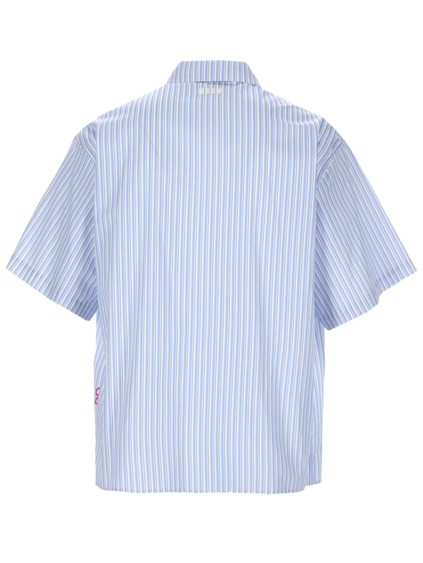 MSGM - graphic striped short sleeve shirt top