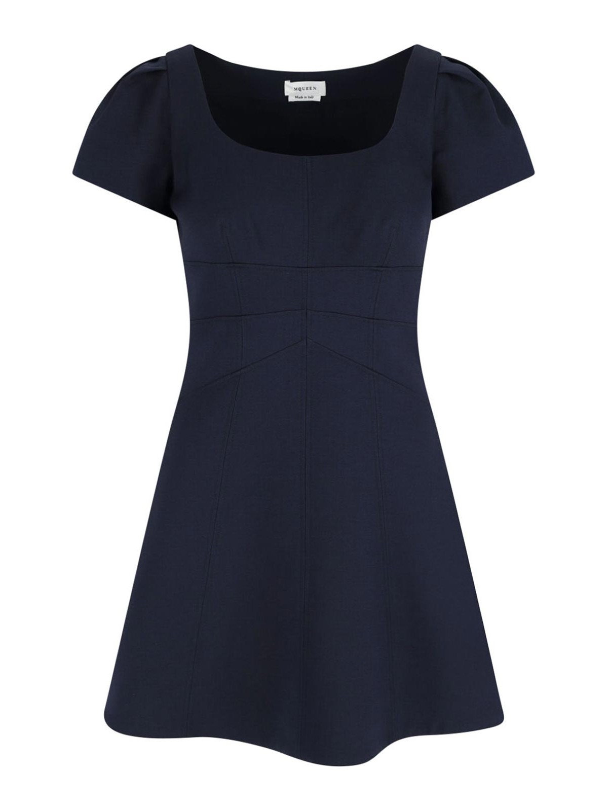 Mini wool and silk dress