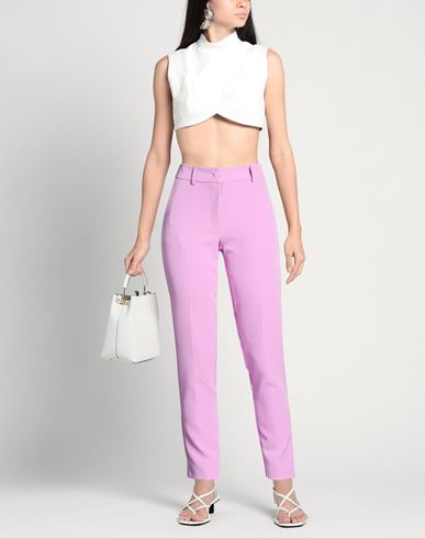 Woman Pants Lilac Size 4 Polyester, Elastane