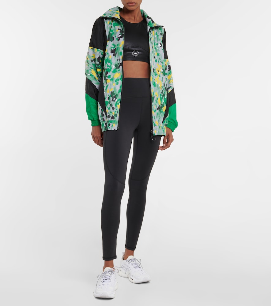 Leopard-print track jacket