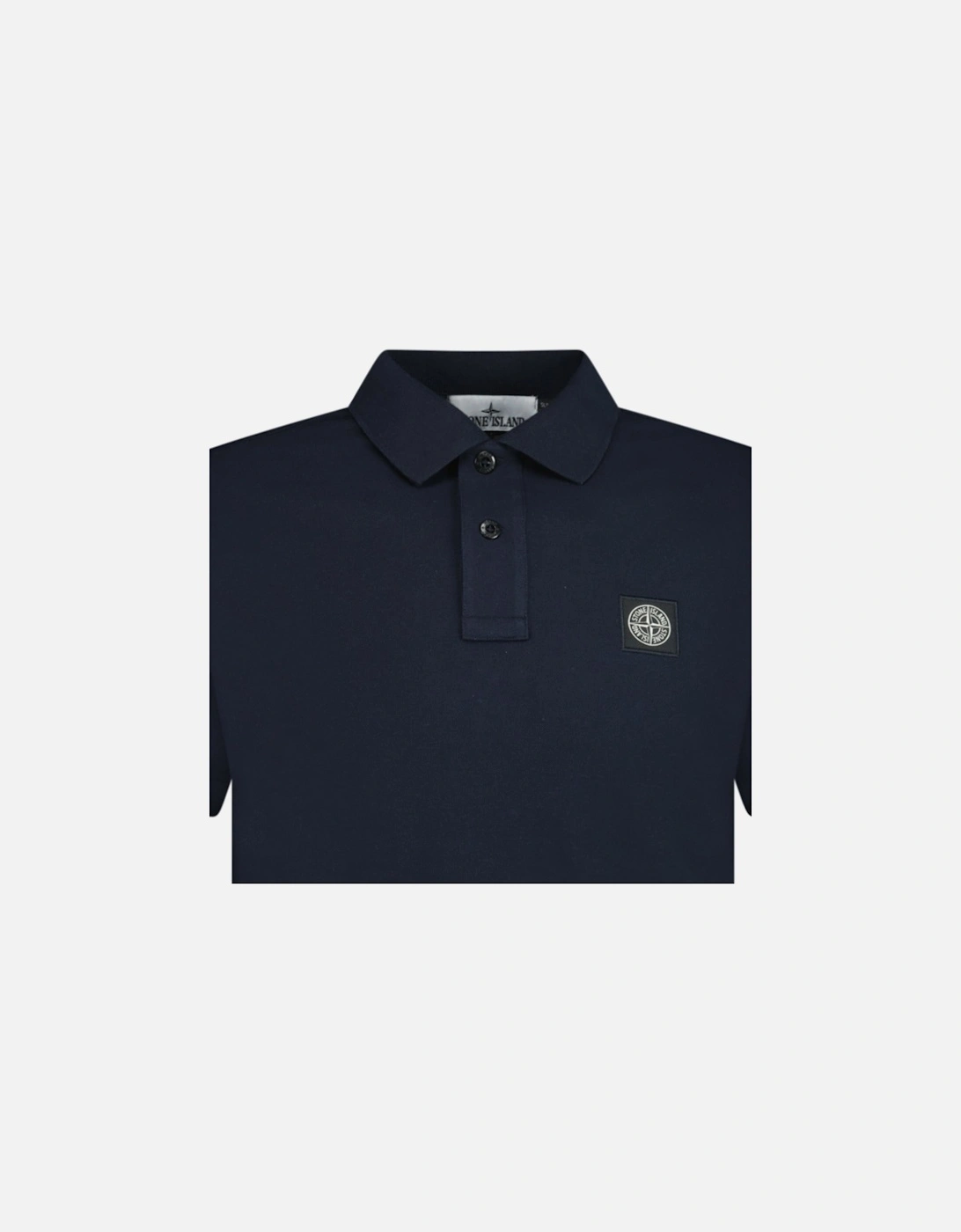 Stone Island Men's Compass Badge Polo T-Shirt Slim Fit Navy - Black - Size: 44/Regular