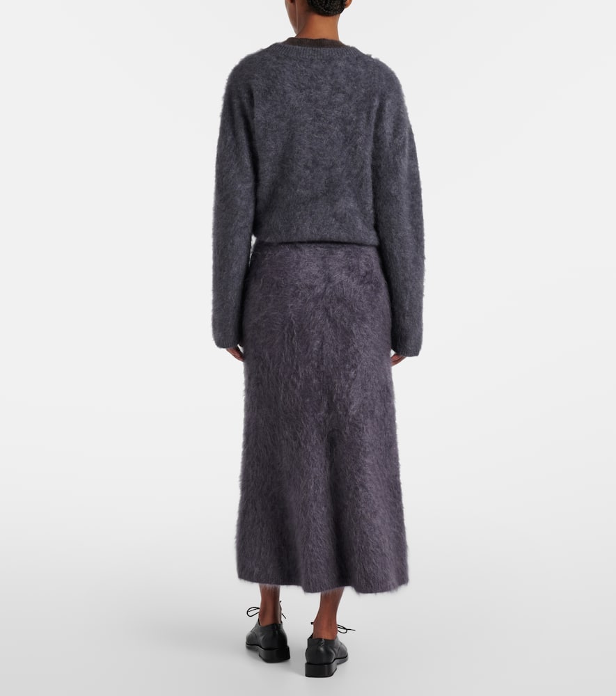 Asta cashmere midi skirt