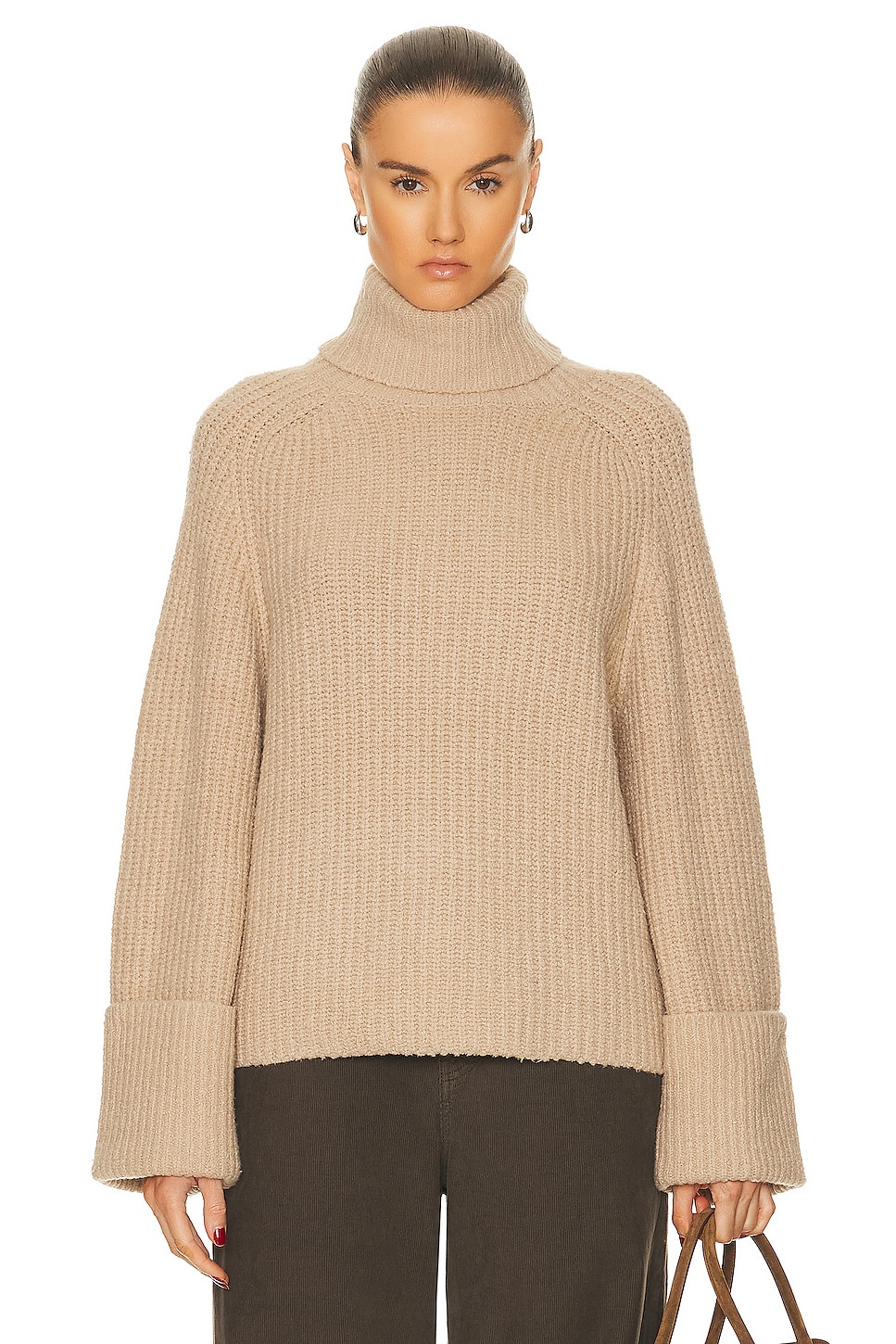 LPA Sabri Turtleneck Sweater in Tan. - S also in M