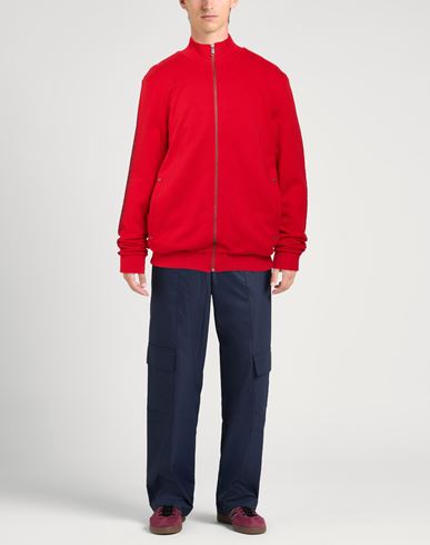 Man Sweatshirt Red Size L Cotton