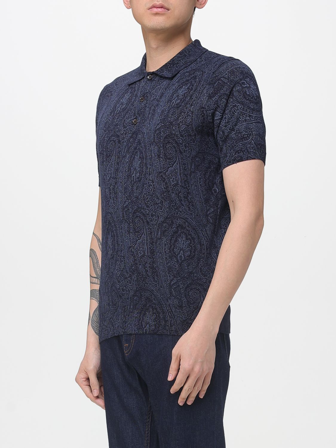 Polo Shirt Men color Blue