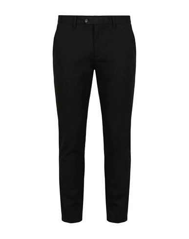 Man Pants Black Size 28 Cotton, Nylon, Elastic fibres