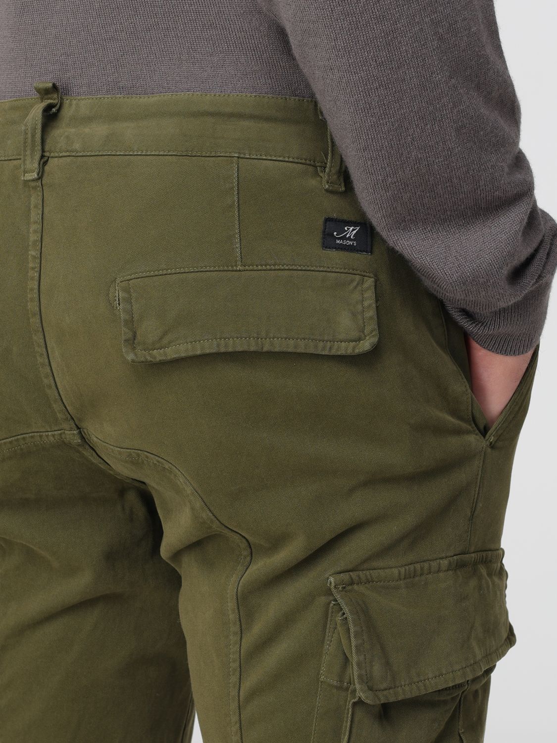 Pants Men color Green