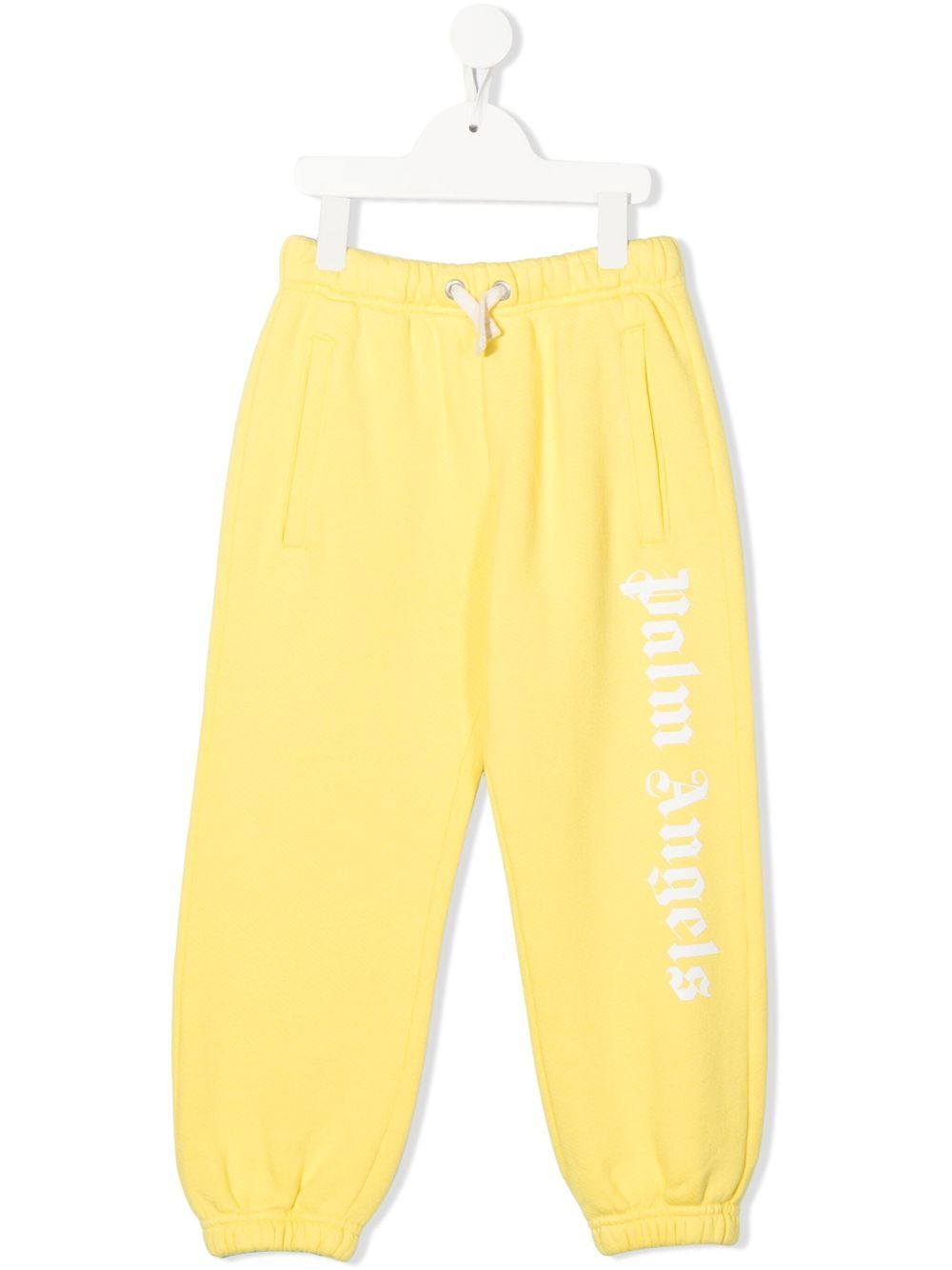 Logo-print tracksuit bottoms - Yellow