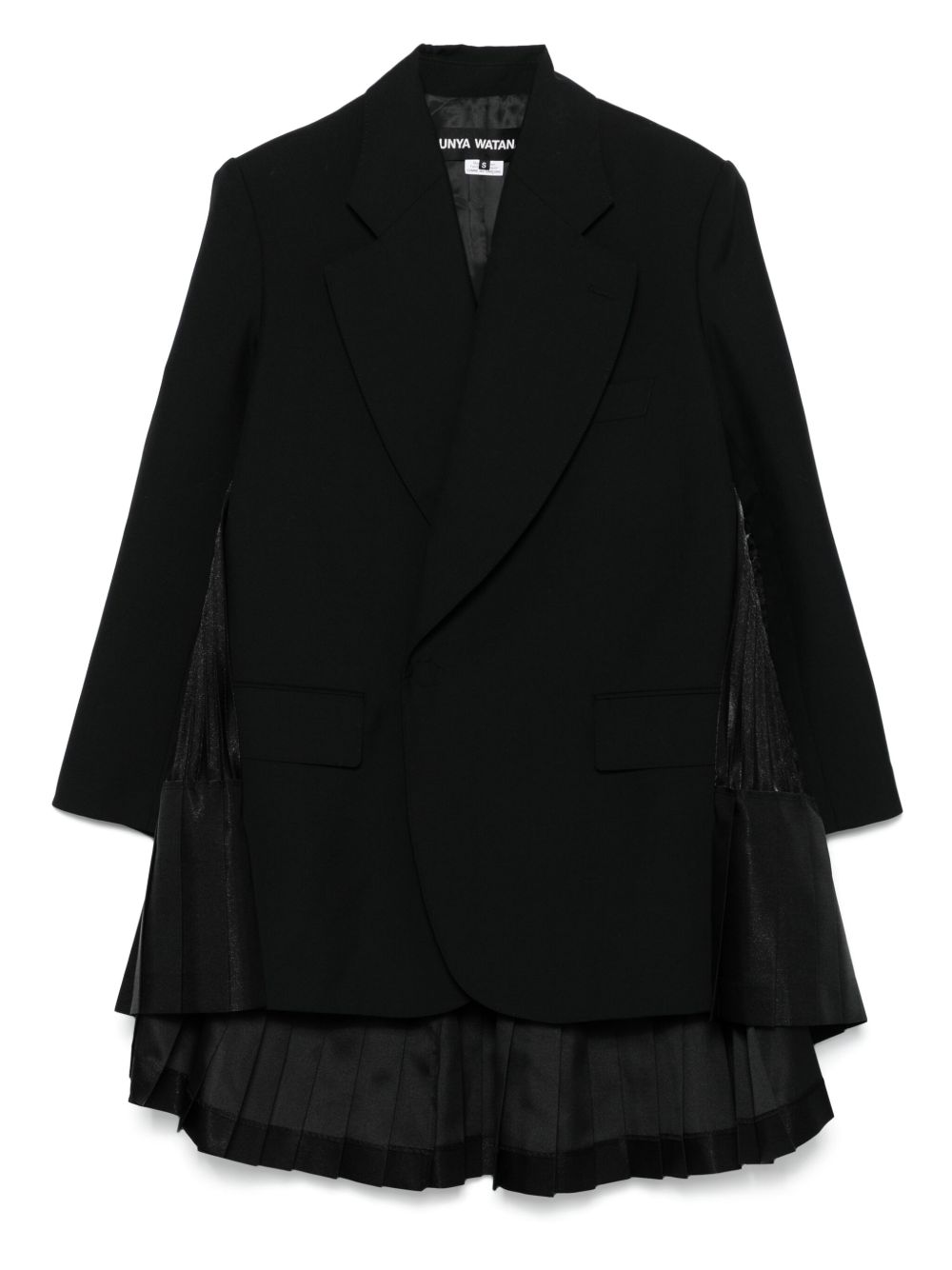Junya Watanabe pleat-detail blazer - Black