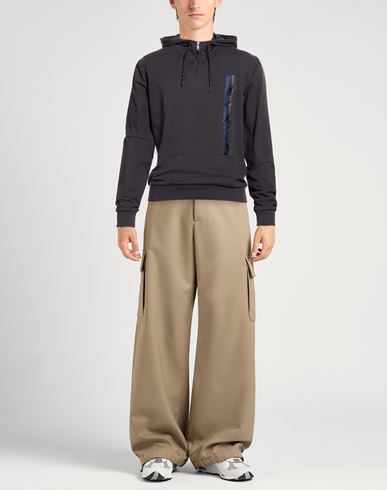 Man Sweatshirt Midnight blue Size S Cotton, Elastane