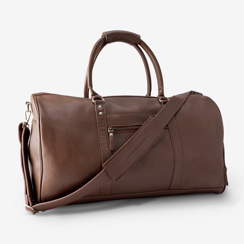 Leather Weekender in Chili Leather