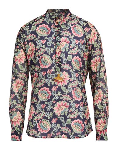 Man Shirt Navy Size 38 Cotton