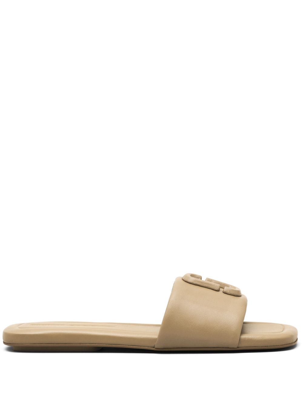 The J leather slide sandals - Neutrals