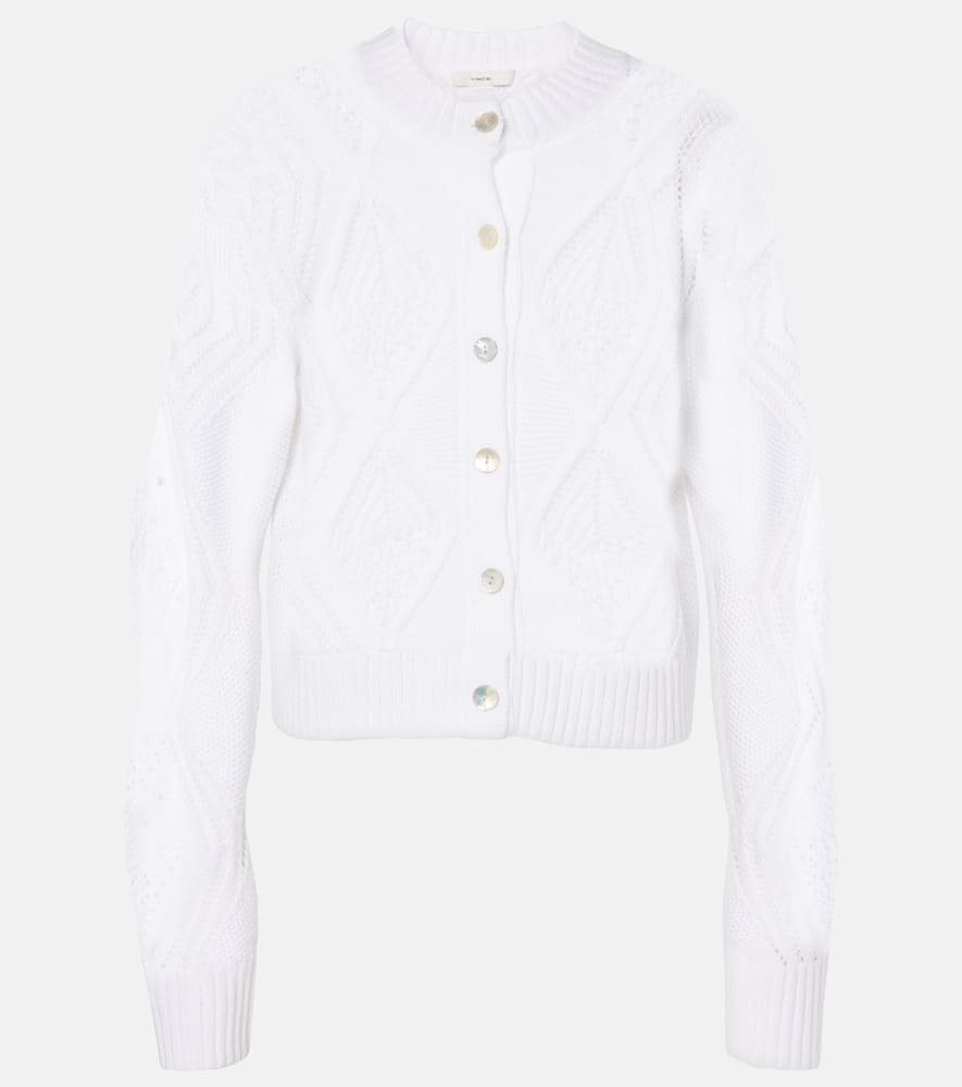 Vince Cropped cotton cardigan