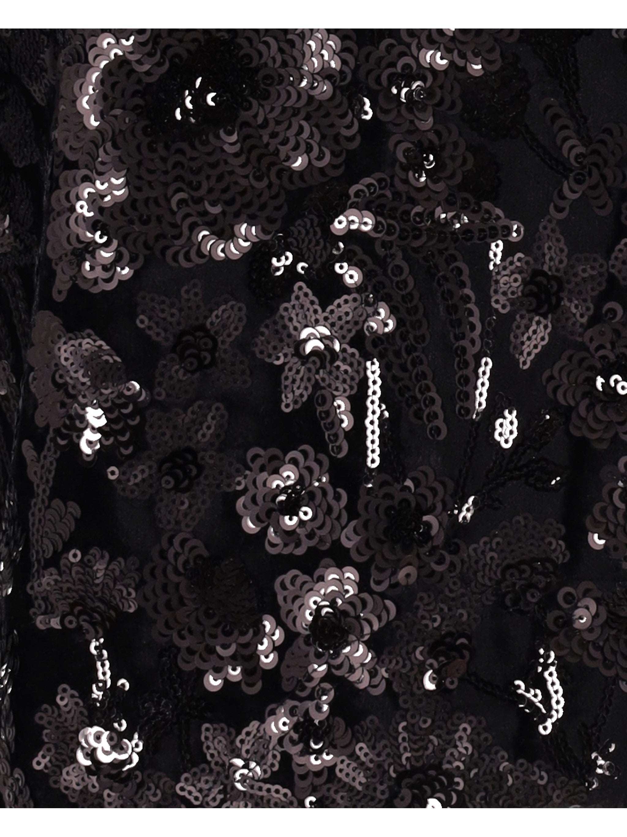 Niccolò Pasqualetti Onda Tee Floral Sequin Embroidered Velvet
