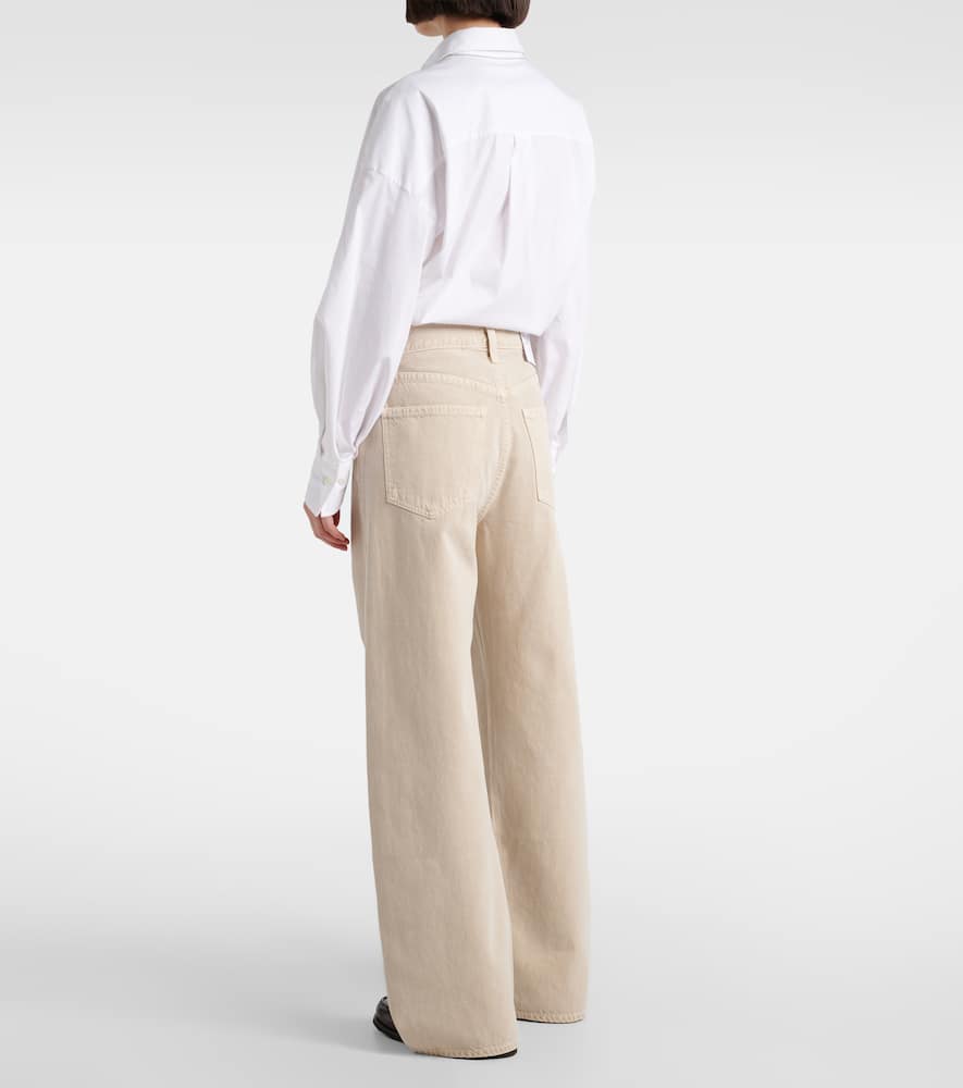 Low Curve mid-rise barrel-leg jeans