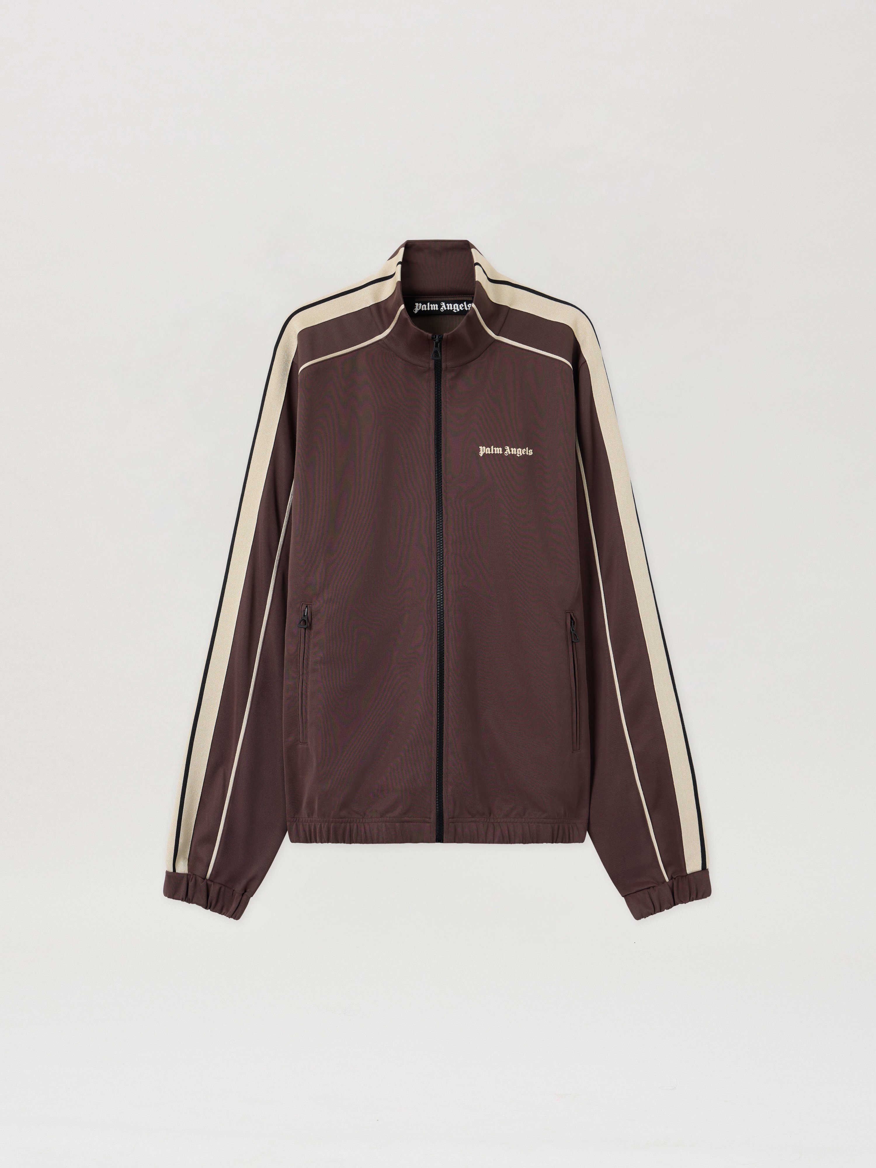 Classic Logo Vintage Track Jacket Man  Brown Off White