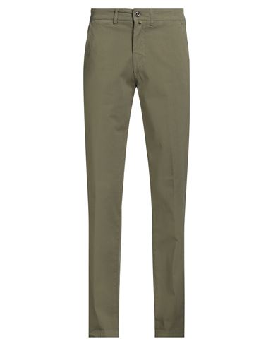 Man Pants Military green Size 28 Cotton, Elastane