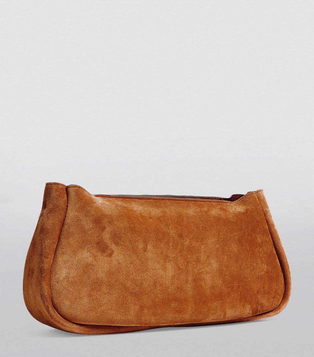 Suede Marcie Clutch Bag