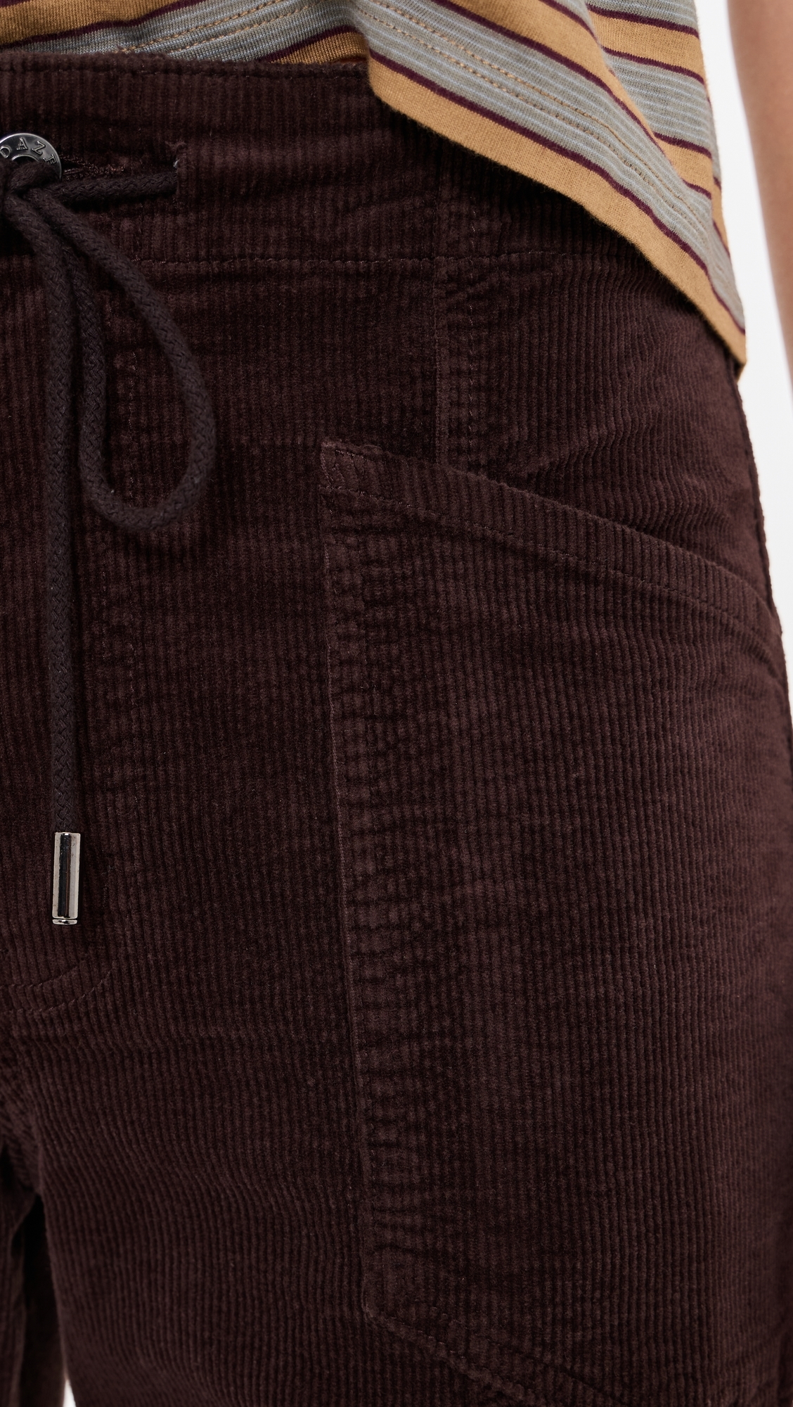 Villa Corduroy Barrel Pants Chocolate