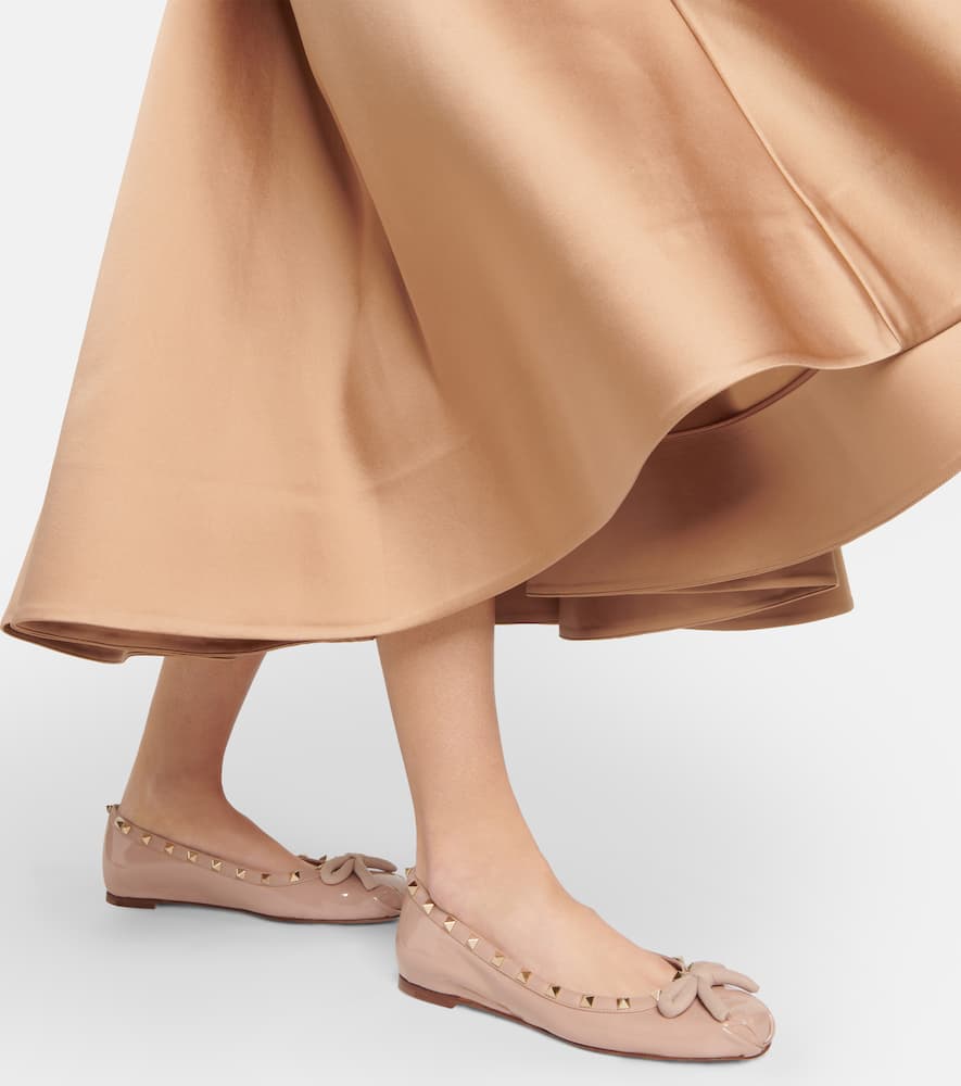 Valentino Garavani Rockstud patent leather ballet flats