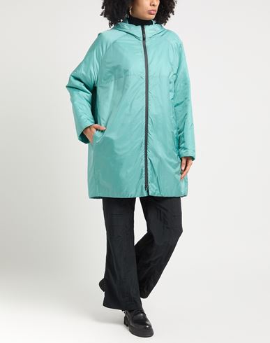 Woman Coat Turquoise Size L Polyamide