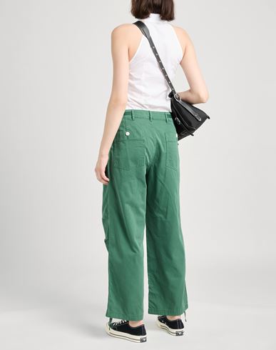 Rag & Bone Woman Pants Green Size 10 Cotton