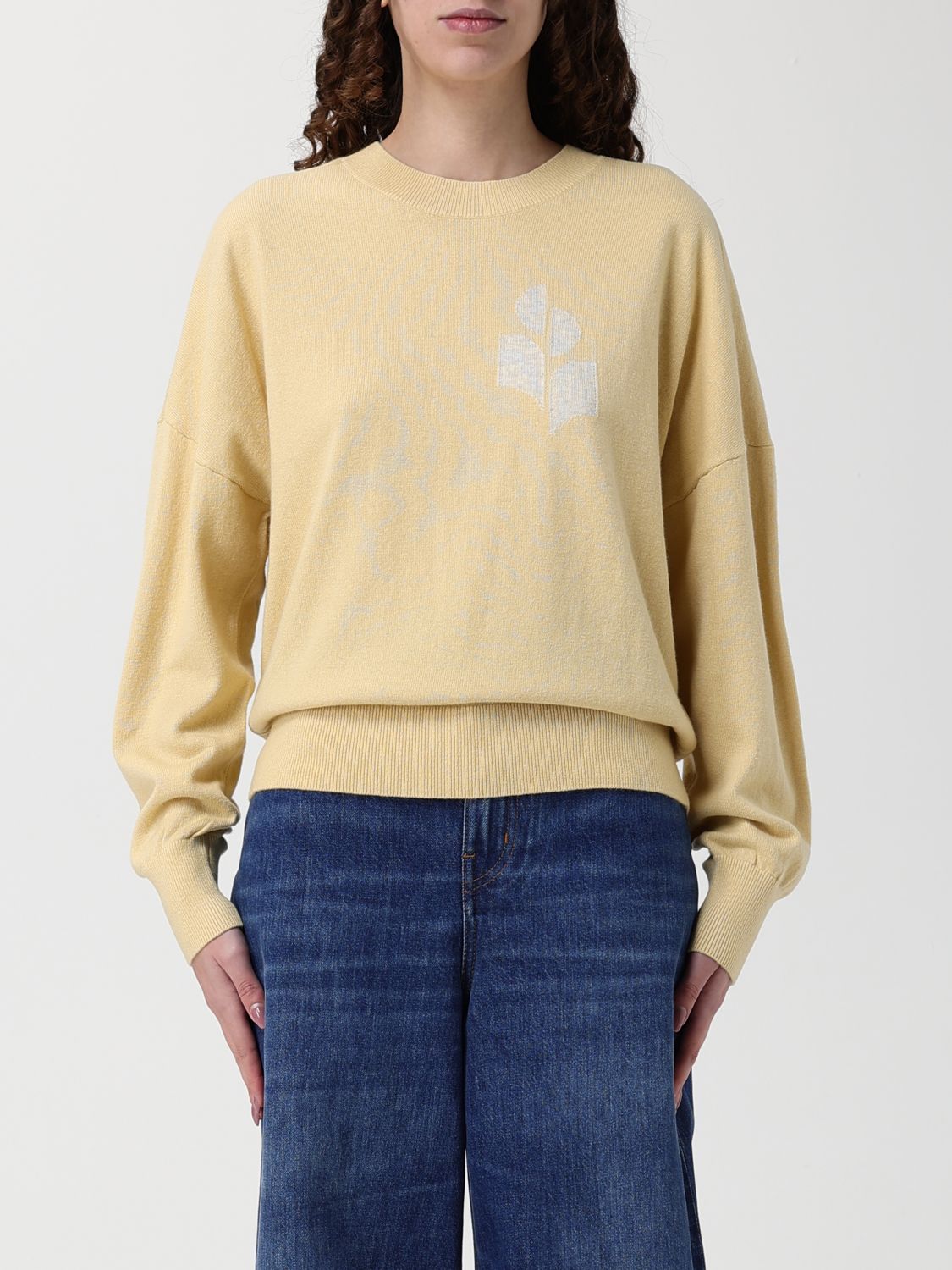 Logo-intarsia jumper - Blue