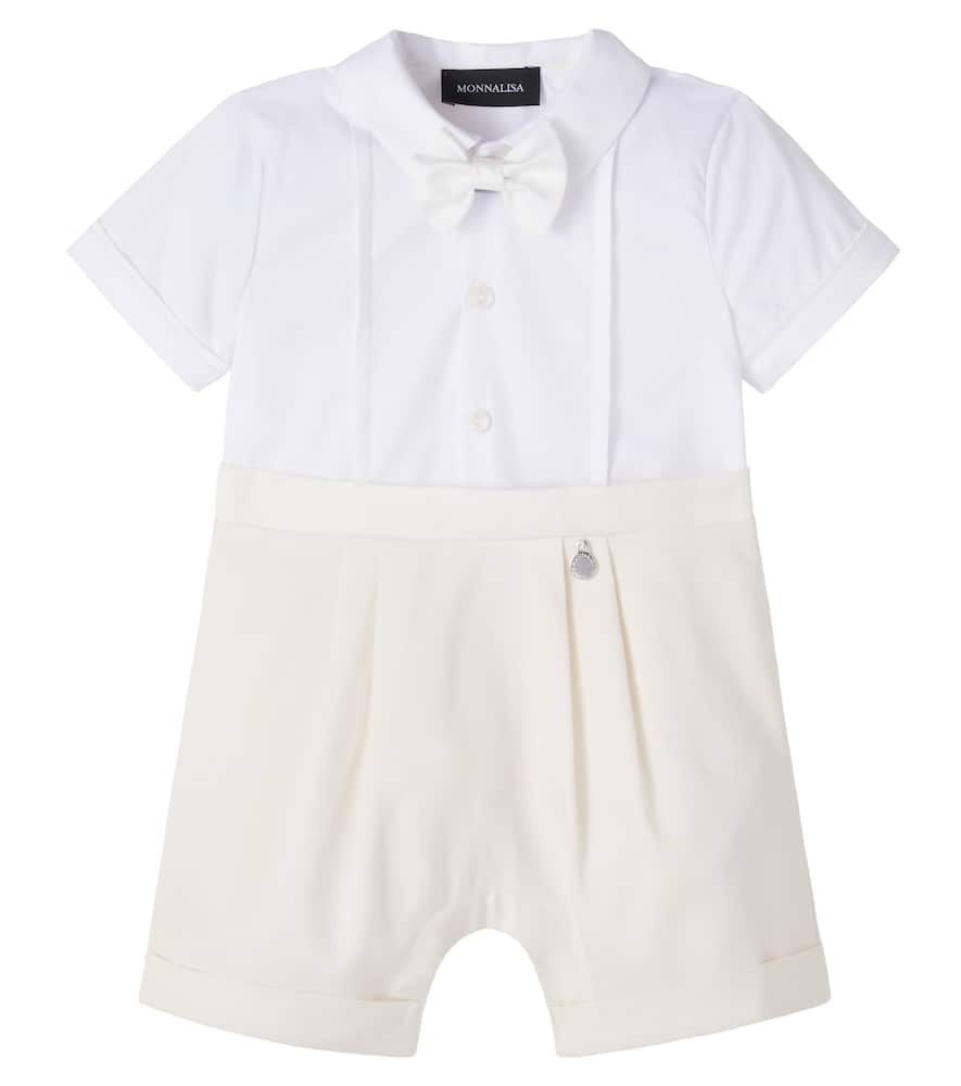 Baby cotton-blend playsuit