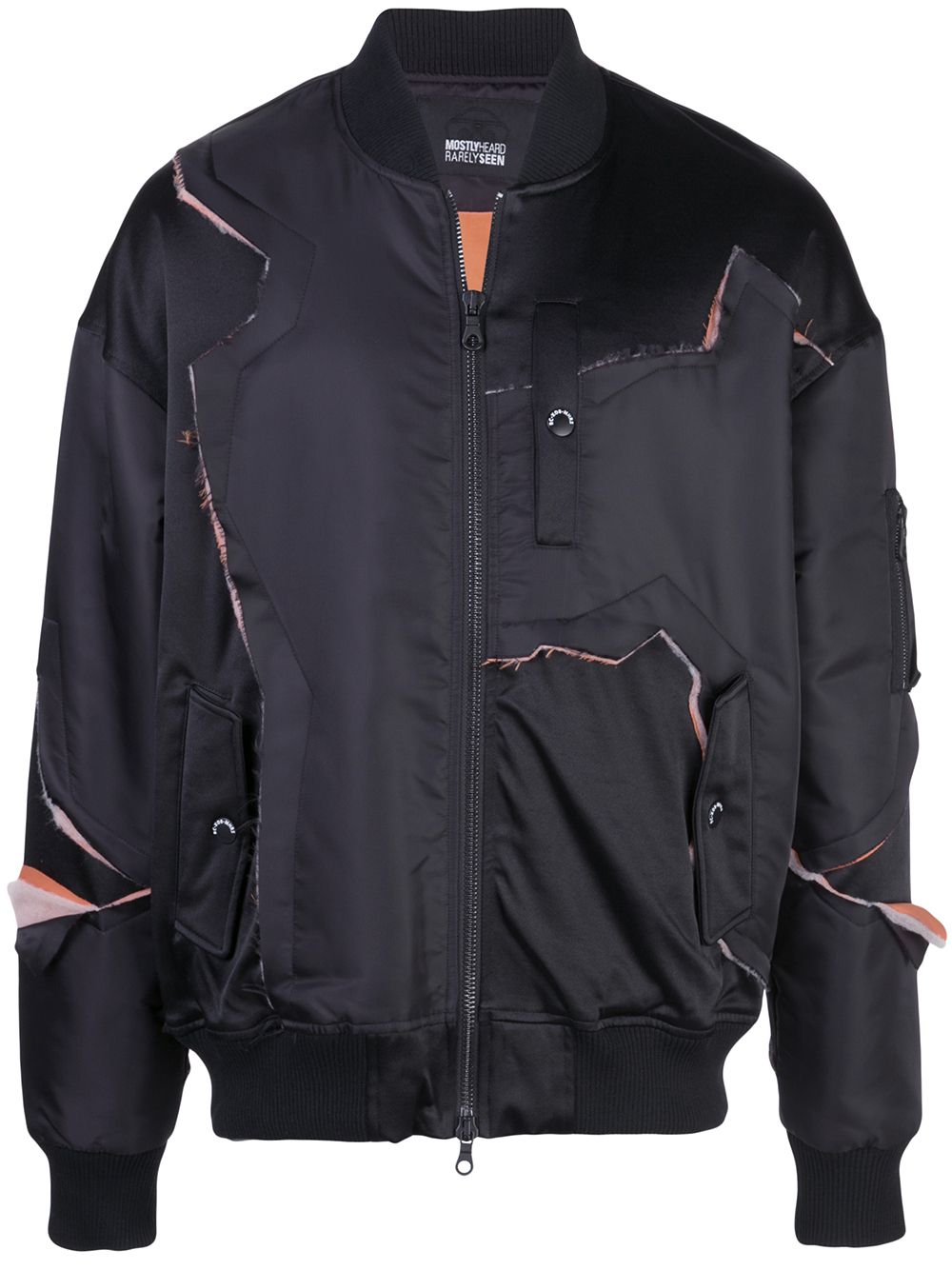 Fray With Me bomber jacket - Black