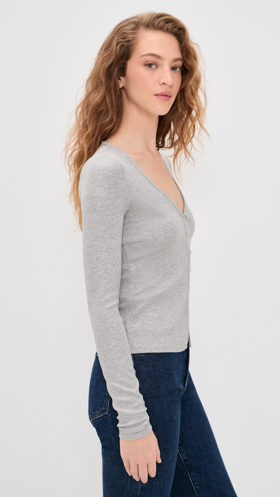 The Good Luck Long Sleeve Top Heather Grey