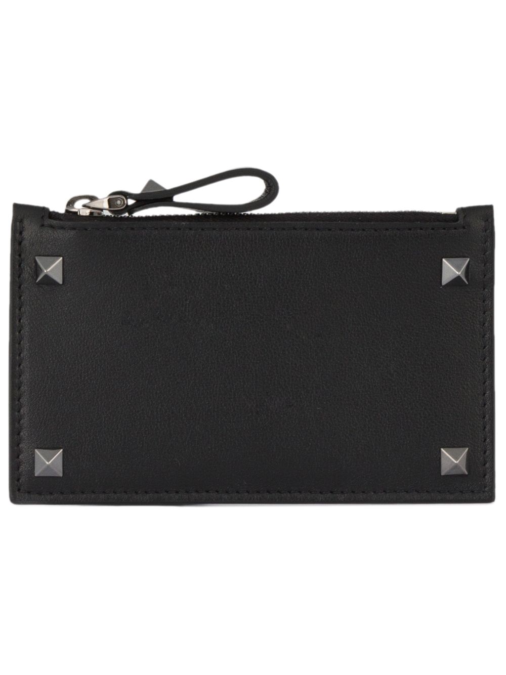 Rockstud zip cardholder - Black