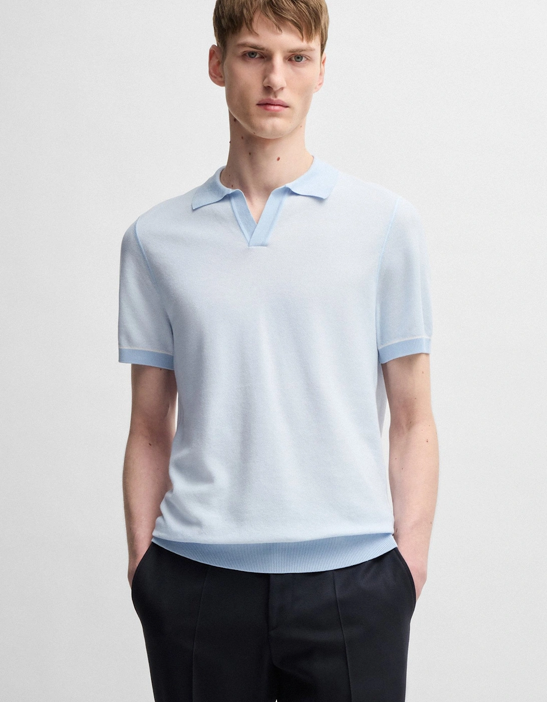 Hugo Boss Men's H Jianluca Sweater Blue - Size: 40/Regular