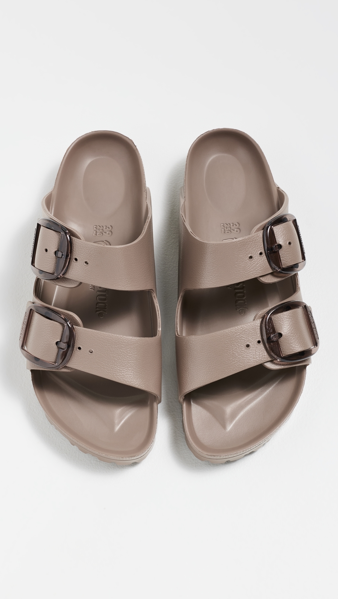 Arizona EVA Big Buckle Sandals Gray Taupe