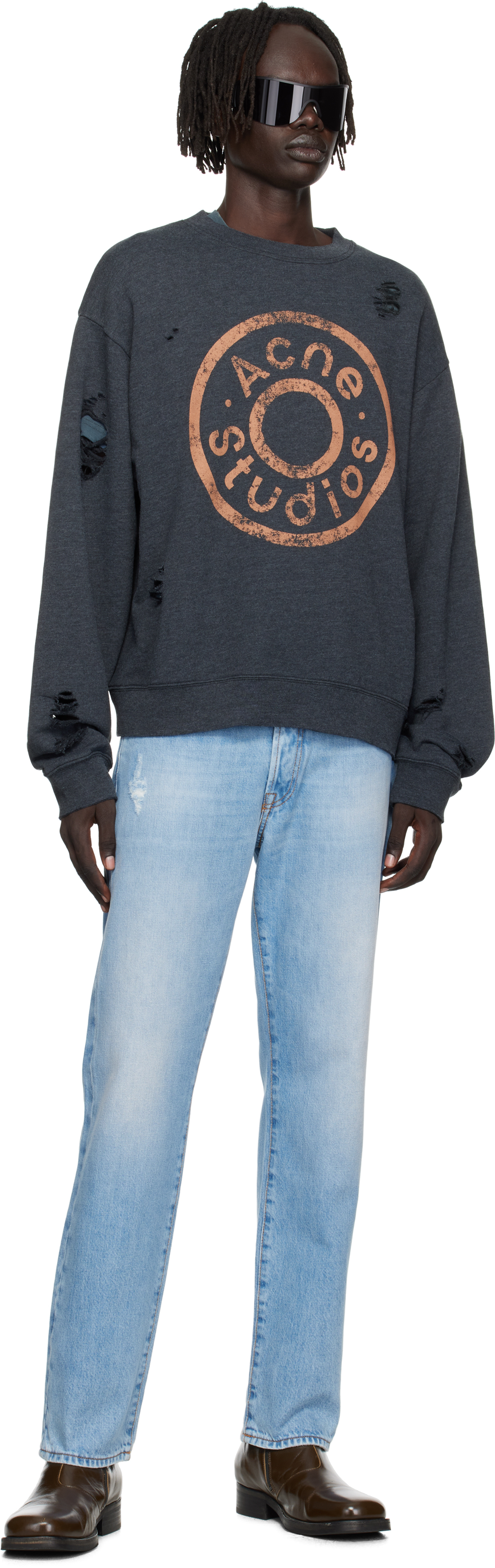 Black Printed Logo Sweatshirt