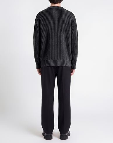 Man Sweater Charcoal Size XXL Merino Wool
