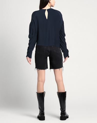 Woman Top Midnight blue Size 4 Acetate, Silk