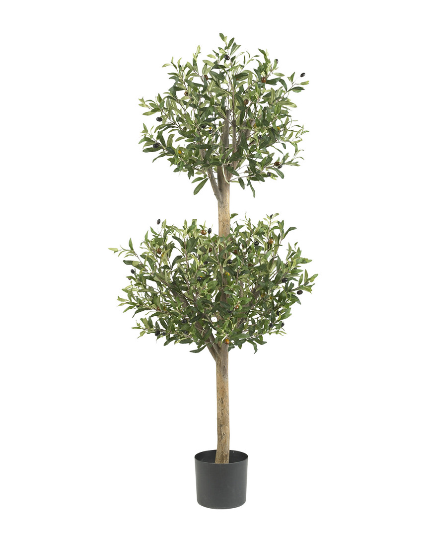 Olive Double Topiary Silk Tree