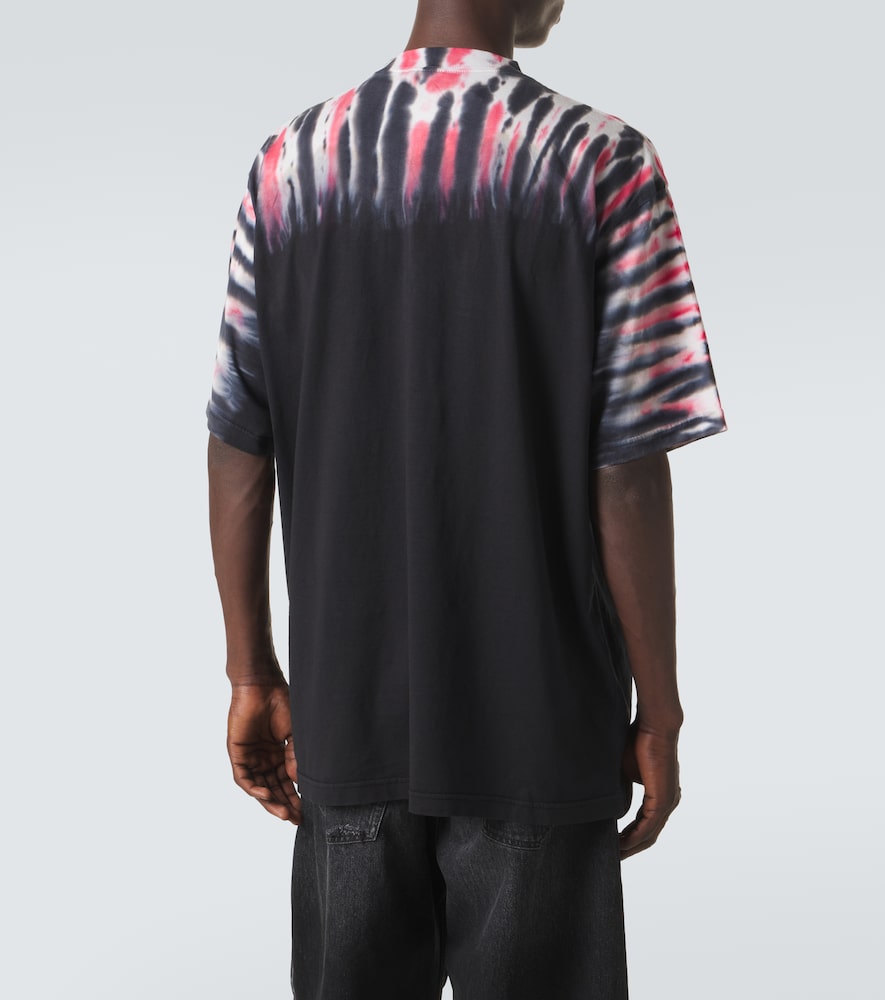 Printed tie-dye cotton jersey T-shirt